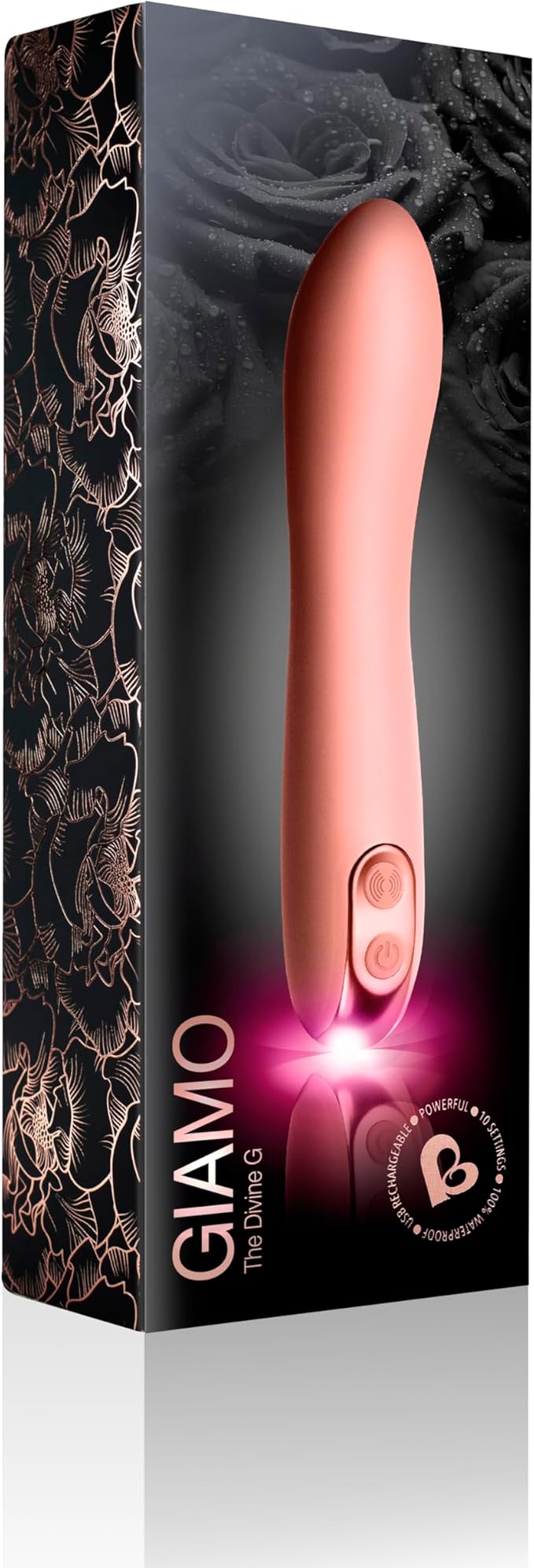 Rocks Off Giamo USB Rechargeable G Spot Vibrator Baby Pink G-Spot Vibrators