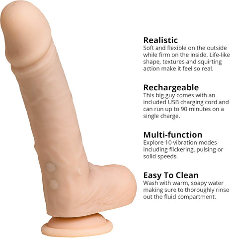 Adam & Eve THE MONEY SHOT SQUIRTER Realistic Dong - Realistic Dildos