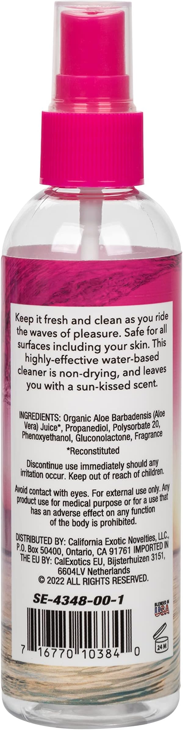 California Dreaming Summer Breeze Toy Cleaner 4 Oz Adult Toy Cleaner