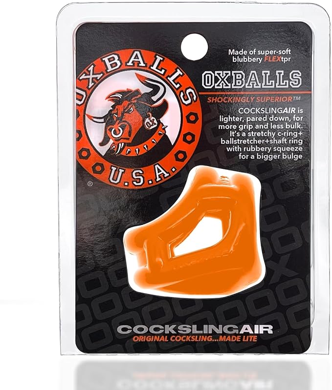 Oxballs Original Lite Cocksling Air Orange Ball and Cock Toys