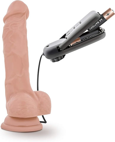 Dr Skin Dr Tim Vibrating Cock with Suction Cup Vanilla 7.5 Inch - Vibrating Dildos