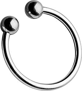 Master Series Pressure Point Beaded Stainless Steel Glans Ring Steel Cock Rings