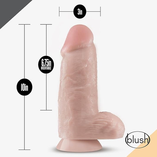 Dr Skin Dr Chubbs LIfelike Texture Realistic Cock Vanilla - Realistic Dildos
