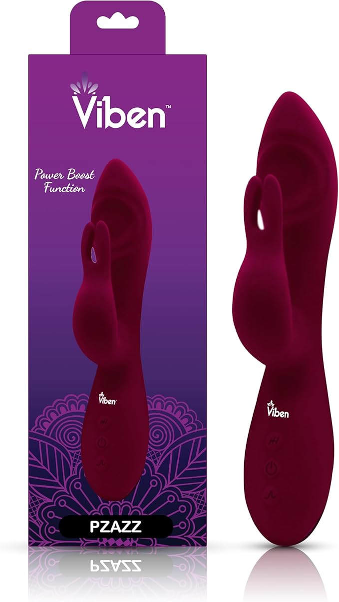 Viben Pzazz Rechargeable Thumping Rabbit Vibrator Ruby Rabbit Vibrators