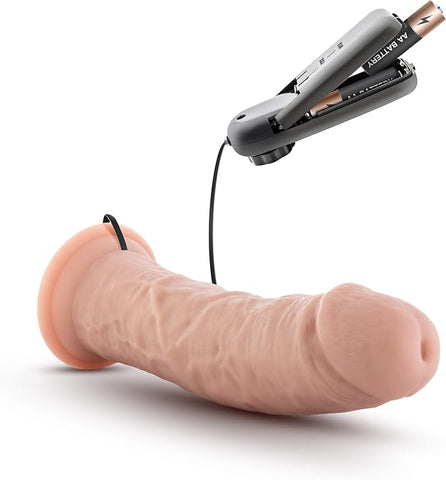 Blush Novelties Dr Skin Dr Joe Vibrating Dong Flesh 20.3cm - Vibrating Dildos