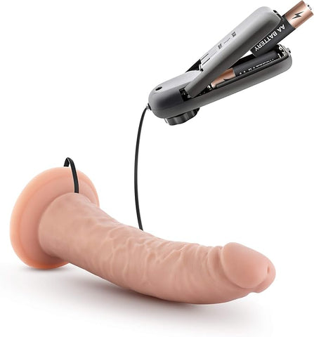 Blush Novelties Dr Skin Dr Dave Vibrating Dildo Flesh 17.8cm - Vibrating Dildos