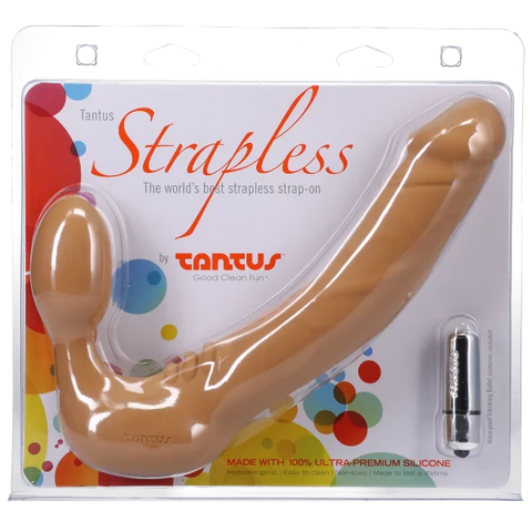 Tantus Real Vibrating Strapless Strap On Dildo - Strap On Sextoys