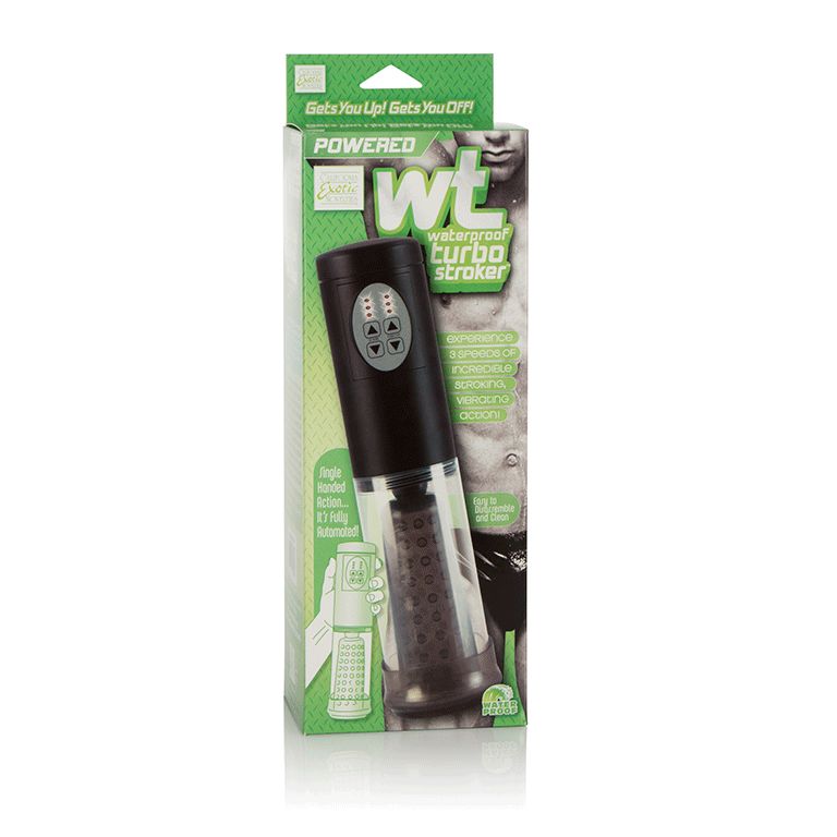 CalExotics Male Pleasure Waterproof Turbo Stroker Pumps, Extenders and Sleeves