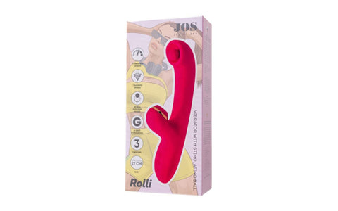 JOS Rolli Stimulating Ball Rabbit Vibrator With Vaccuum Clitoral Stimulator - Rabbit Vibrators