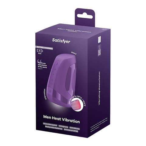 Satisfyer Men Heat Vibration Battery Series Male Masturbator - Masturbators and Strokers