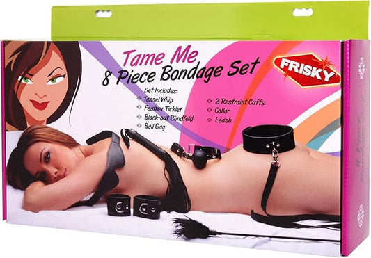 Frisky Tame Me Beginner Bondage Set 8 Piece - Bondage Kits