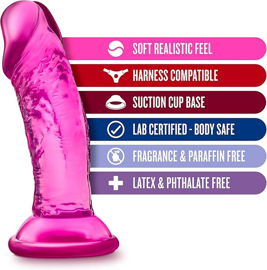 Blush Novelties B Yours Sweet N Small Realistic Dildo 10cm Pink - Realistic Dildos