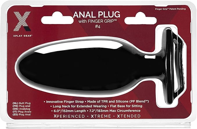 Perfect Fit Xplay Finger Grip Butt Plug 4L Butt Plugs