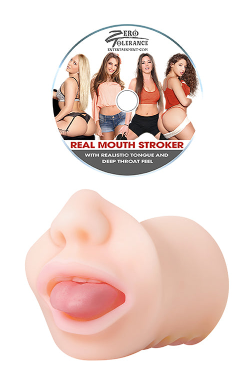 Zero Tolerance Real Mouth Blowjob Male Stroker Masturbators and Strokers