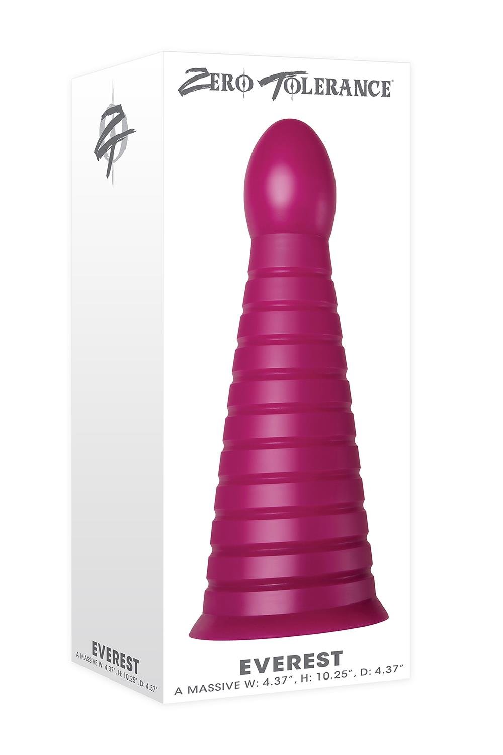Zero Tolerance Everest Giant Butt Plug Burgundy Butt Plugs