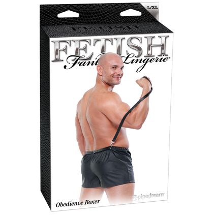 Fetish Fantasy Obedience Mens Boxer with Lead - Mens Briefs And Boxers