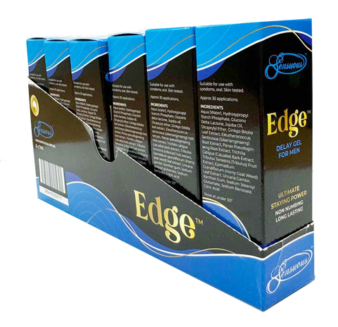 Sensuous Edge Orgasm and Ejaculation Delay Gel 7ml - Water Based Lubes