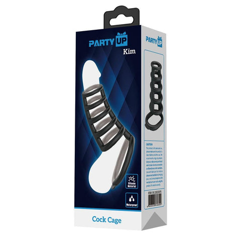 Party Up KIM Mens Stretchy Cock Ring Cage - Stretchy Cock Rings