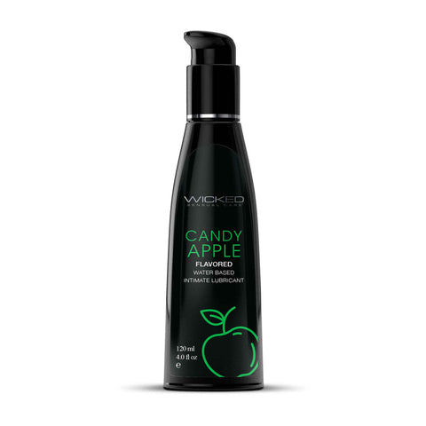 Wicked Aqua Candy Apple Flavoured Water Based Lubricant - Water Based Lubes