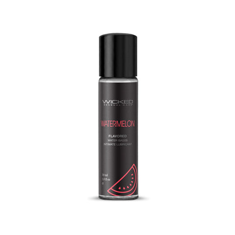 Wicked Aqua Watermelon Flavoured Water Based Lubricant 30ml - Water Based Lubes