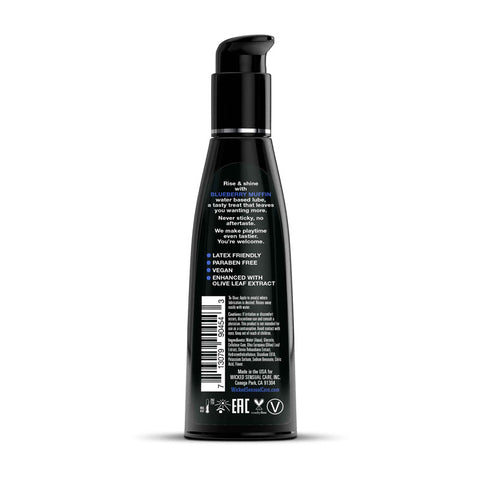 Wicked Aqua Blueberry Muffin Flavoured Water Based Lubricant - Water Based Lubes