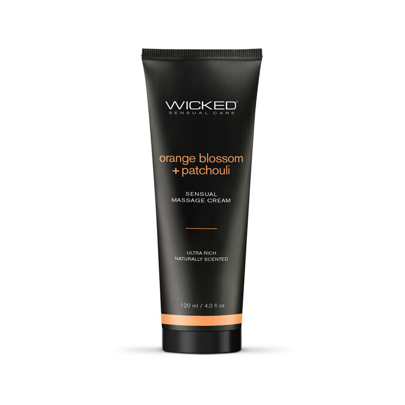 Wicked ORANGE BLOSSOM & PATCHOULI Sensual Scented Massage Cream 120ml Massage Oils and Lubricants