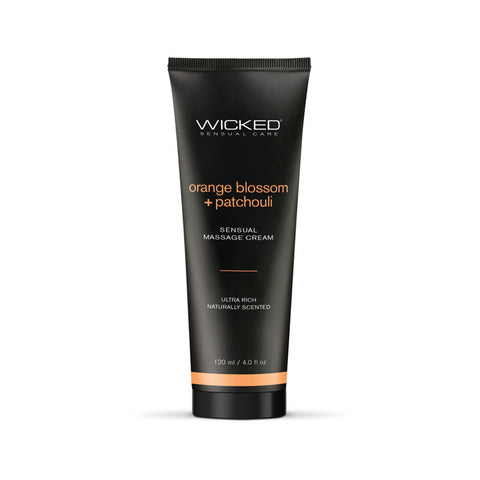 Wicked ORANGE BLOSSOM & PATCHOULI Sensual Scented Massage Cream 120ml - Massage Oils and Lubricants