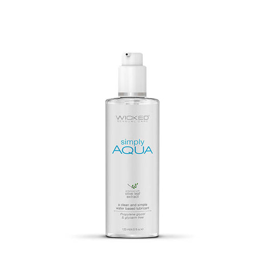 Wicked Simply Aqua Water Based Lubricant 120ml - Water Based Lubes