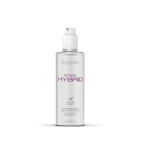 Wicked Simply Hybrid Water & Silicone Blended Lubricant 120ml - Massage Oils and Lubricants