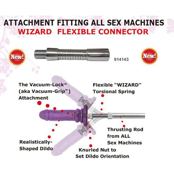 MyWorld Wizard Flexible Connector Attachement for MyWorld Sex Machines Sex Machines