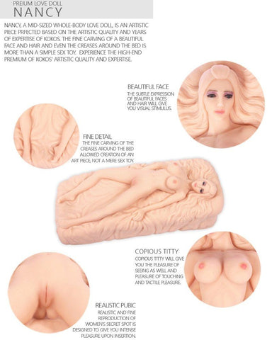 Kokos Nancy Mini Realistic Sensation Love Doll - Masturbators and Strokers