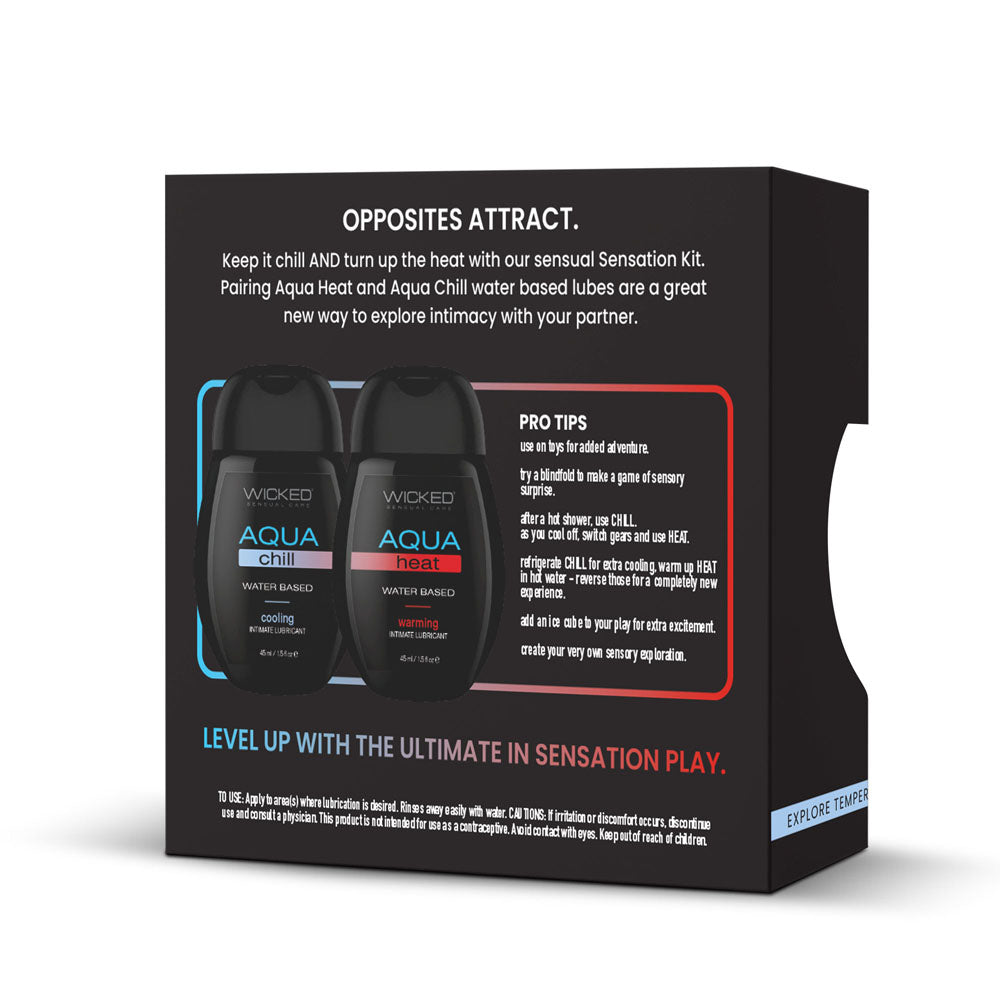 Wicked 2 Pack Water Based Lubricant Sensation Kit 120 ml Water Based Lubes