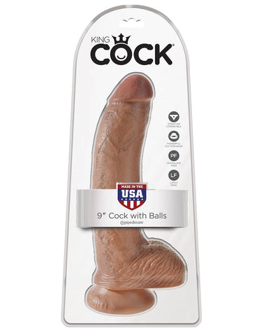 King Cock 9 inch Cock With Balls - Realistic Dildos