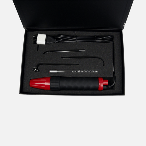 The Stockroom KinkLab Neon Wand 5 Piece Electrosex Kit Red - Electro Sex