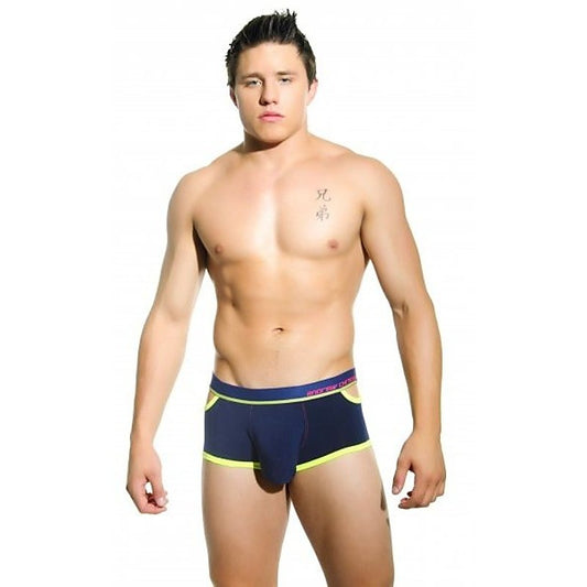 Almost Naked Quirk Boxer Navy by Andrew Christian - Jocks and G-Strings
