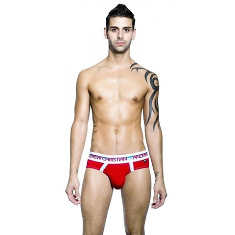 Premium Twerk Brief Red by Andrew Christian - Jocks and G-Strings