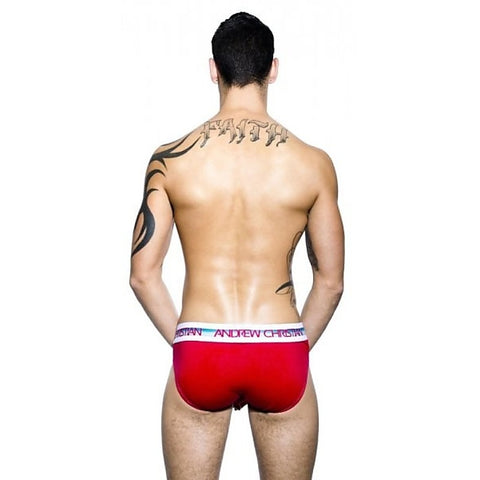 Premium Twerk Brief Red by Andrew Christian - Jocks and G-Strings