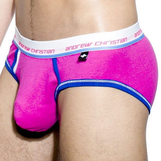 Andrew Christian's Boldly Sexy Tighty Whitie Punked Brief - Jocks and G-Strings