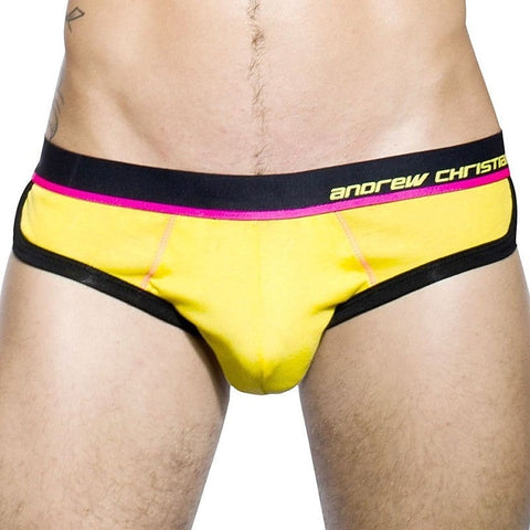 Coolflex Tagless Brief w/ Show-It Yellow by Andrew Christian - Jocks and G-Strings