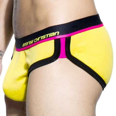 Coolflex Tagless Brief w/ Show-It Yellow by Andrew Christian - Jocks and G-Strings