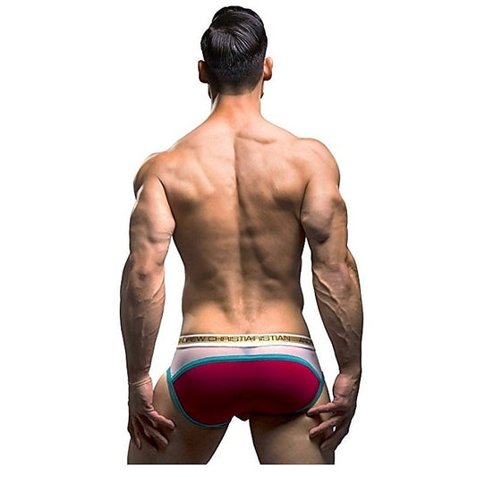 Almost Naked Peek-a-boo Holiday Brief Red - Jocks and G-Strings