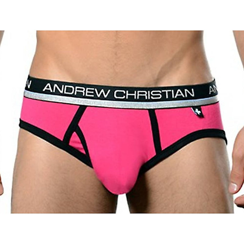Air Sculpt Brief Fuchsia by Andrew Christian - Mens Briefs And Boxers