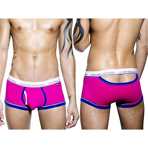 Tighty Whitie Punked Cresent Boxer Fuchsia