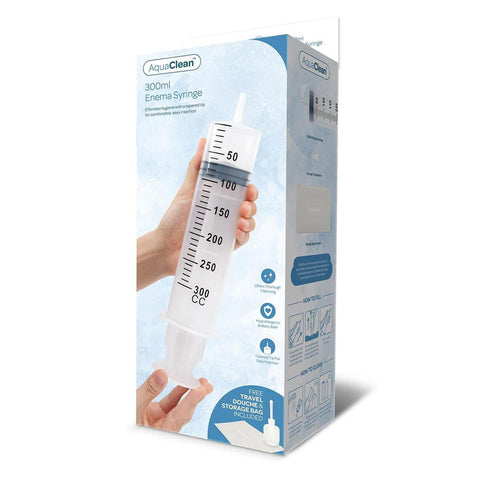 Xgen Products AquaClean Enema Syringe with Free Travel Douche Included - Enemas and Douches
