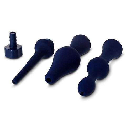 CleanStream Universal 3 Piece Silicone Enema Attachment Set - Enemas and Douches