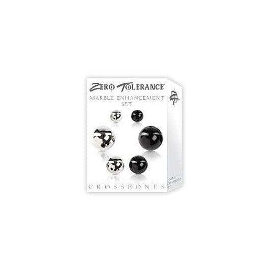 Zero Tolerance Crossbones Marble Enhancement Set - Cock Rings