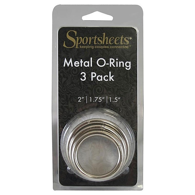 Premium Metal O-Ring 3 Pack by Sportsheets - Cock Rings