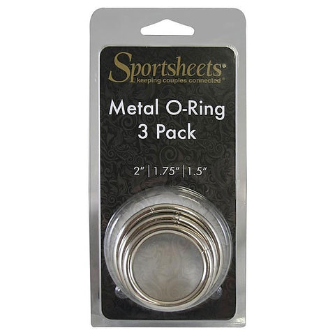 Premium Metal O-Ring 3 Pack by Sportsheets - Cock Rings