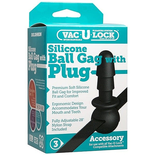 Vac-U-Lock Black Ball Gag