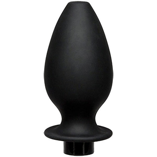 Kink Flow Fill Silicone Anal Douche Accessory Black - Enemas and Douches